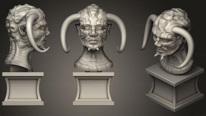 Бюсты монстры и герои (Бюст Преступного мира, BUSTH_0841) 3D модель для ЧПУ станка